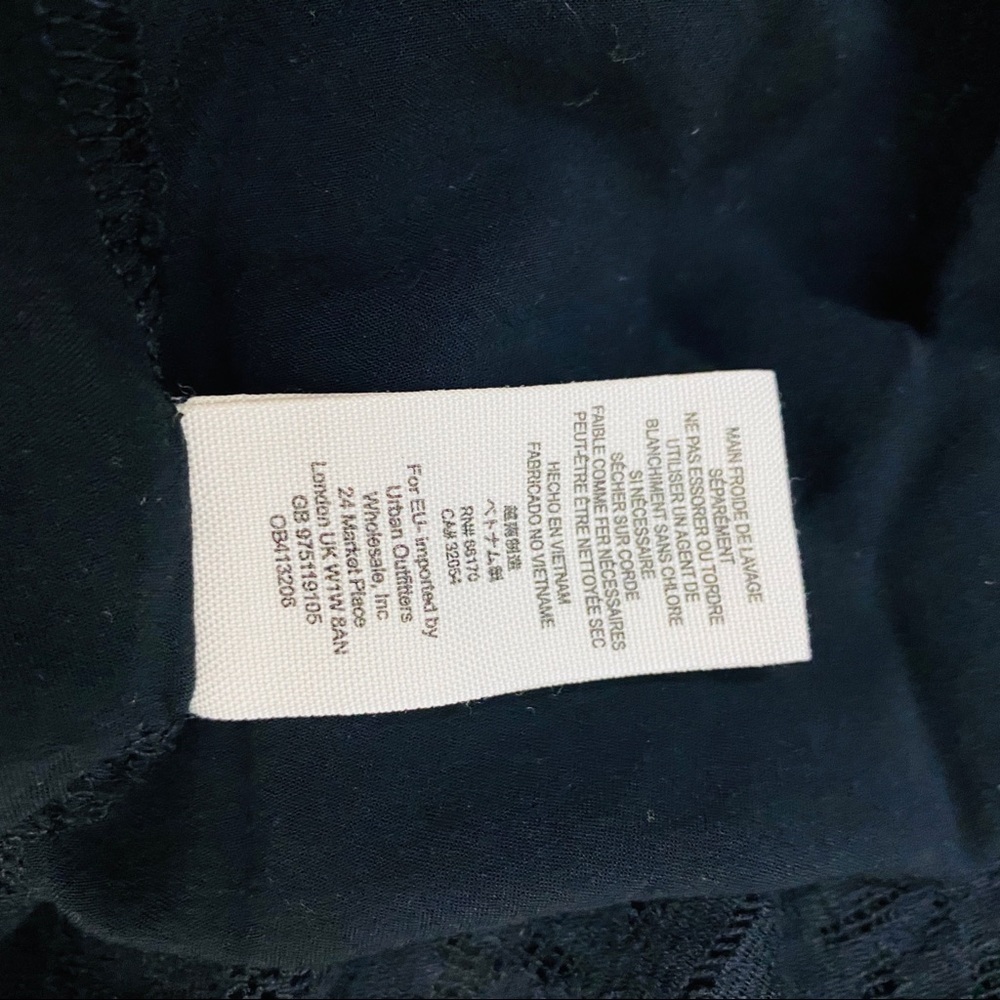 Free People black flowy lace high neck tank ~S - Picture 7 of 7